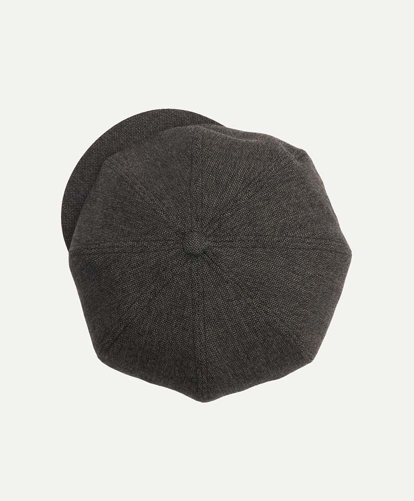Lot.006 Newsboy Cap Melange Charcoal/メランジチャコール OS(MEN)
