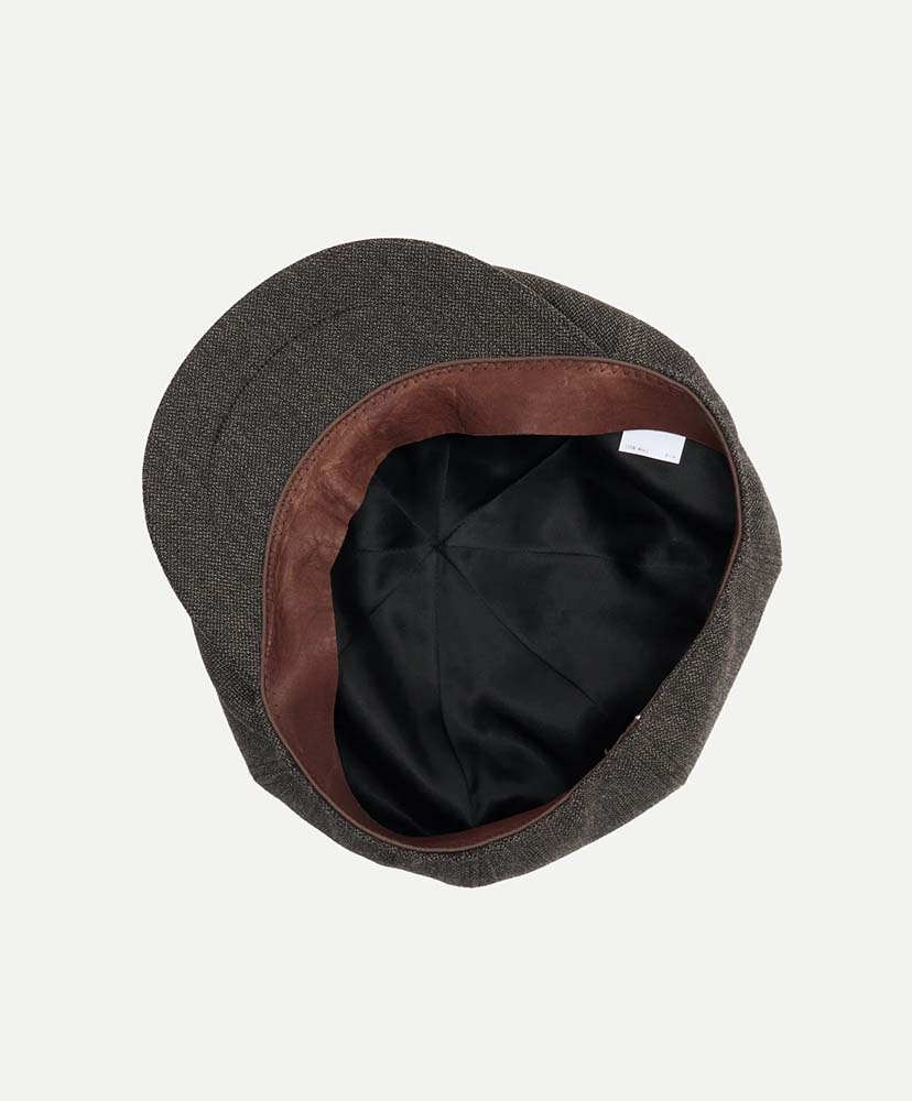Lot.006 Newsboy Cap Melange Charcoal/メランジチャコール OS(MEN)