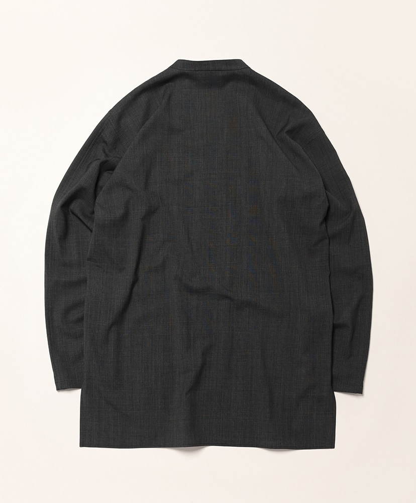 グレンチェックウール パジャマシャツ Charcoal Gray/チャコールグレー 3(MEN)