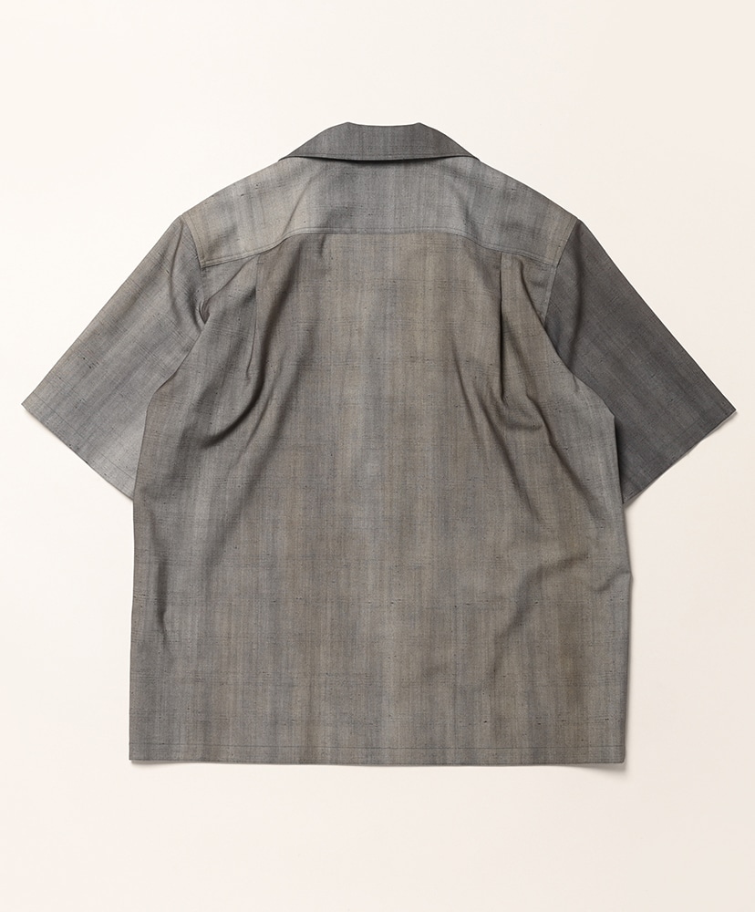 ウールアーバン格子・ショートスリーブシャツ -urban gray Urban Gray/アーバングレー 4(MEN)