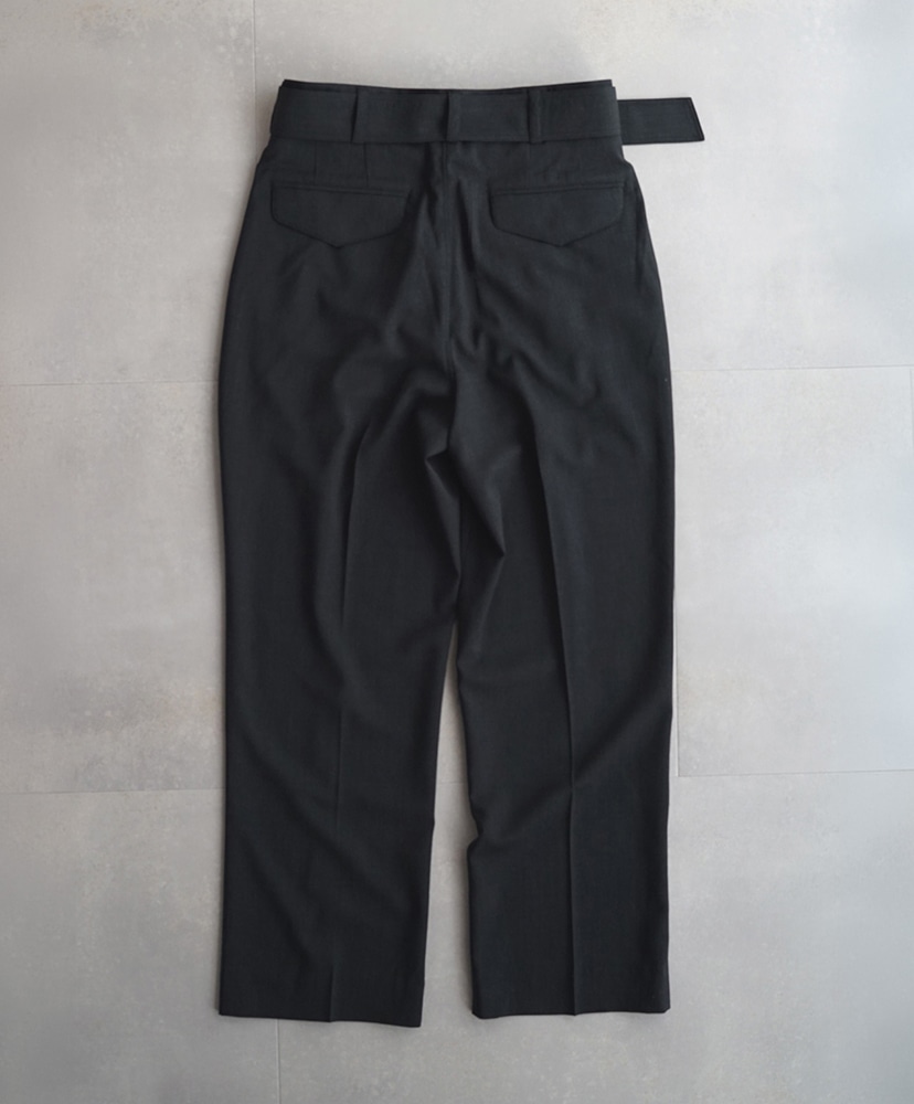 LOFTMAN別注 ベルテッドワンタックパンツ Charcoal Gray/チャコールグレー 2(MEN)