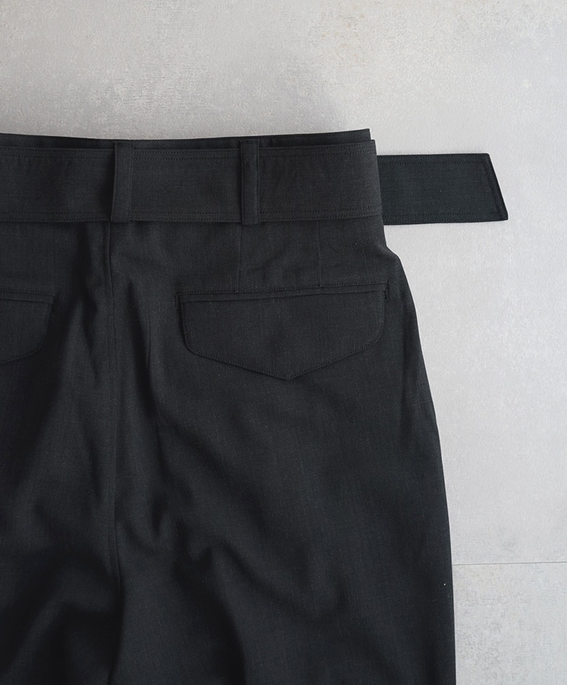 LOFTMAN別注 ベルテッドワンタックパンツ Charcoal Gray/チャコールグレー 2(MEN)