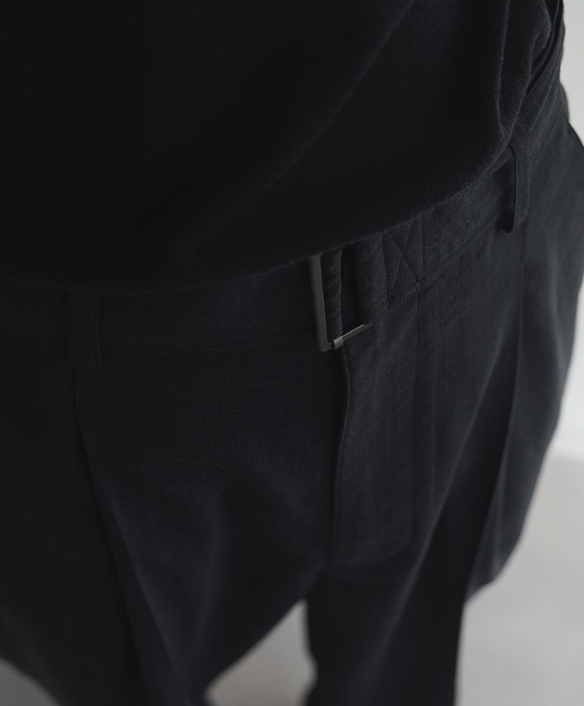 LOFTMAN別注 ベルテッドワンタックパンツ Charcoal Gray/チャコールグレー 2(MEN)