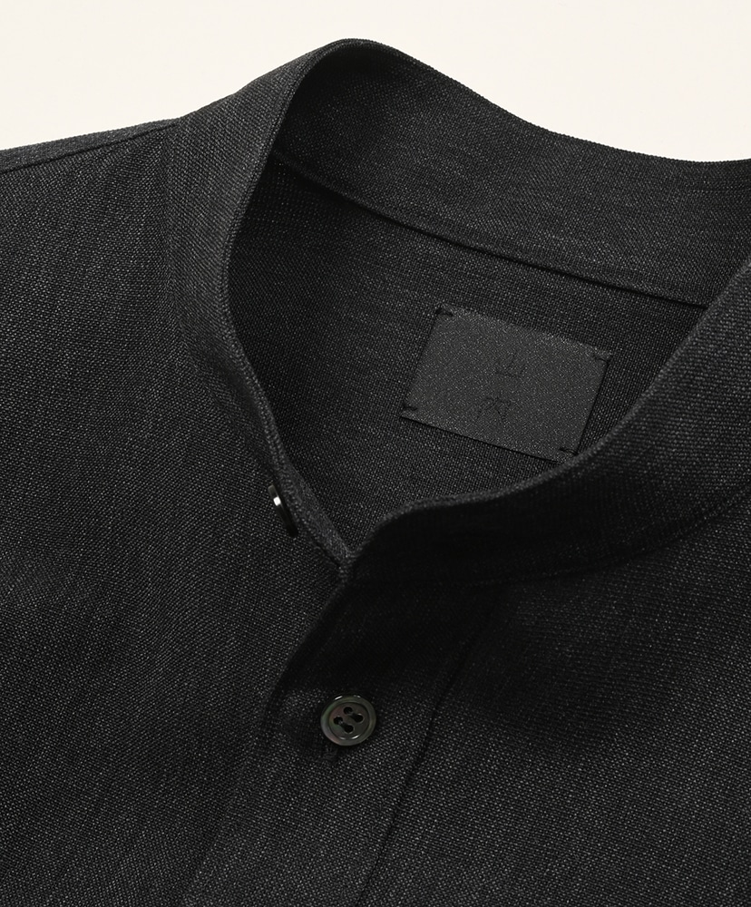 ウール×和紙・スタンダードシャツ Charcoal Black/チャコールブラック 3(MEN)