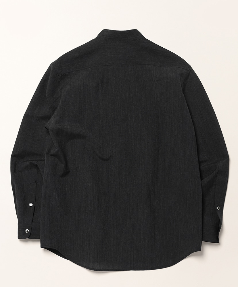 ウール×和紙・スタンダードシャツ Charcoal Black/チャコールブラック 3(MEN)