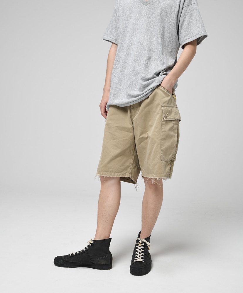 US ARMY Mountain Trooper Shorts Aged Khaki/カーキ L(MEN)