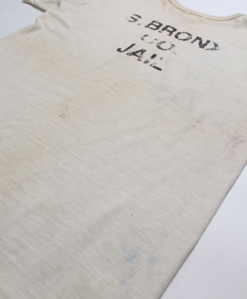 S.BRONX CO. JAIL 8812 Tee White/ホワイト L(MEN)