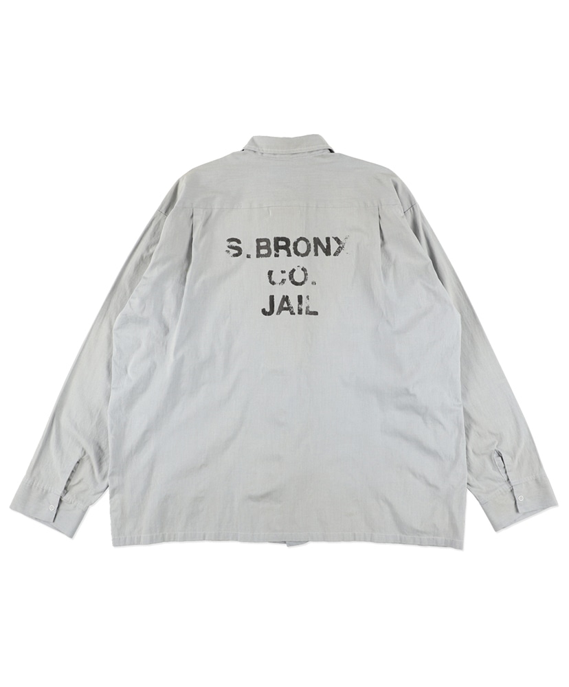 S.BRONX CO. JAIL Shit Aged L.Blue/ライトブルー L(MEN)