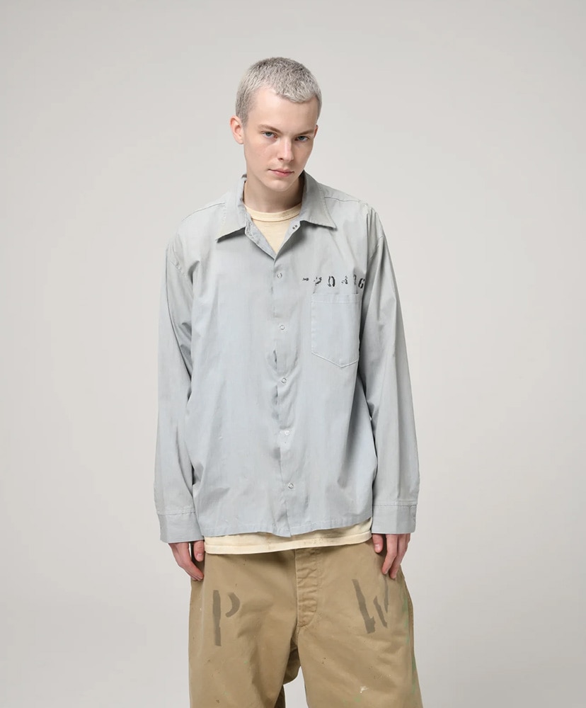 S.BRONX CO. JAIL Shit Aged L.Blue/ライトブルー L(MEN)