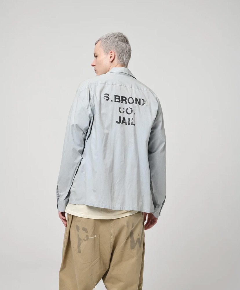 S.BRONX CO. JAIL Shit Aged L.Blue/ライトブルー L(MEN)