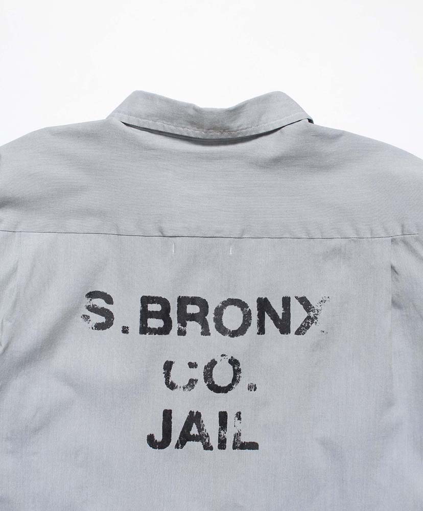 S.BRONX CO. JAIL Shit Aged L.Blue/ライトブルー L(MEN)