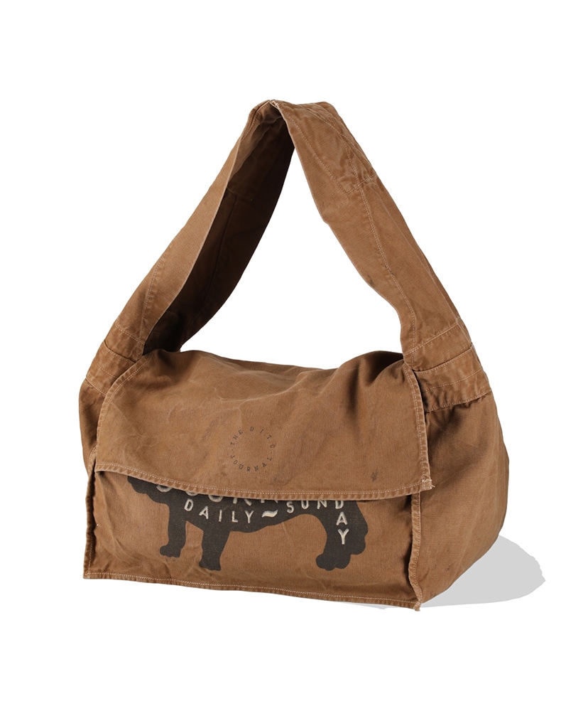 THE BOW WOW JOURNAL Newspaper Bag Aged Brown/ブラウン ONE(MEN)
