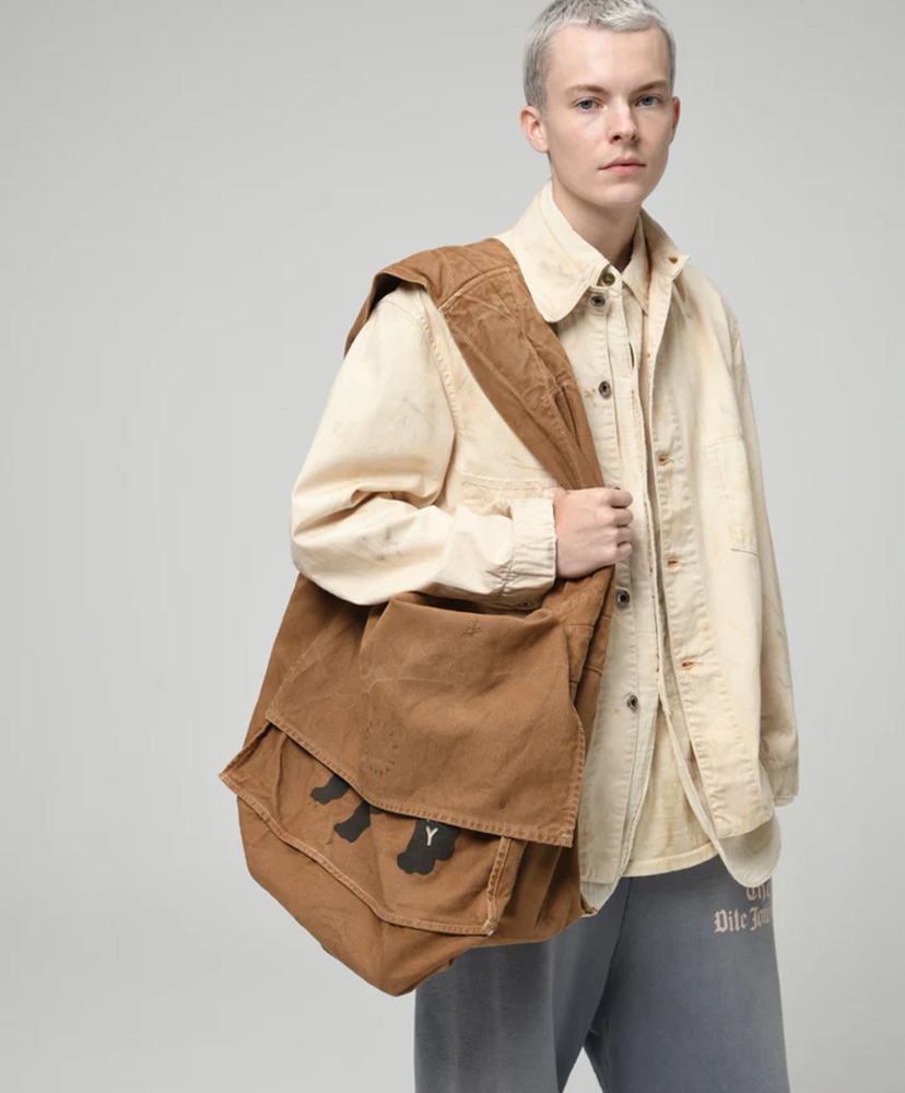 THE BOW WOW JOURNAL Newspaper Bag Aged Brown/ブラウン ONE(MEN)
