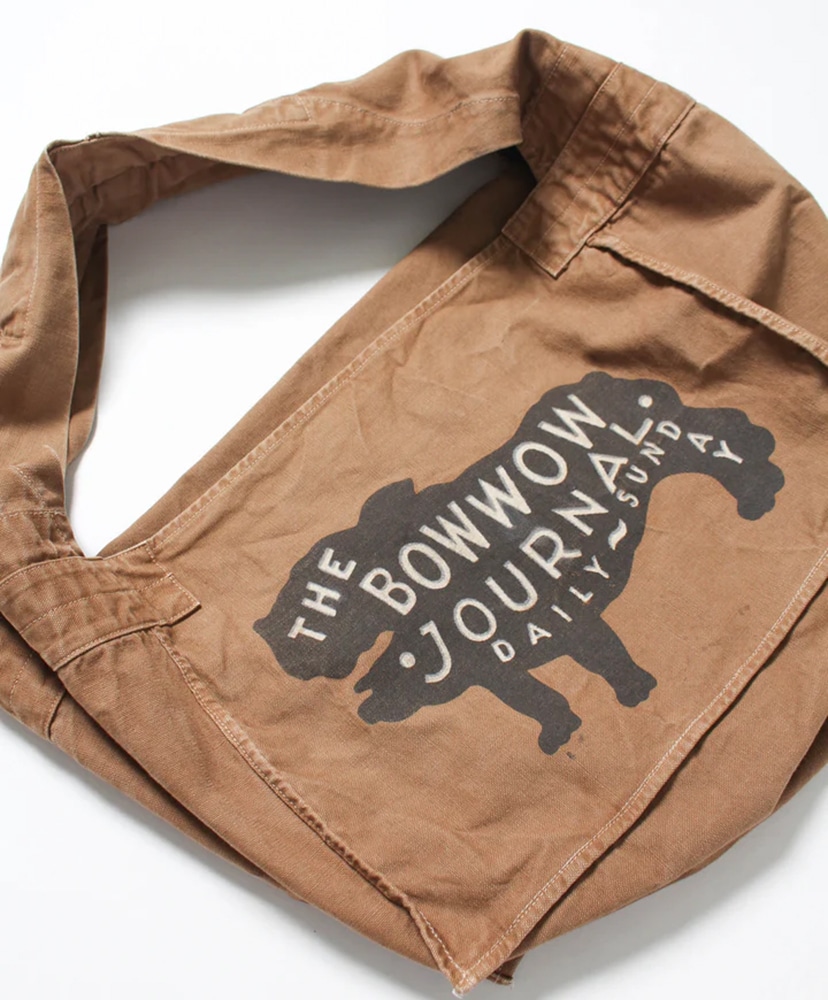 THE BOW WOW JOURNAL Newspaper Bag Aged Brown/ブラウン ONE(MEN)