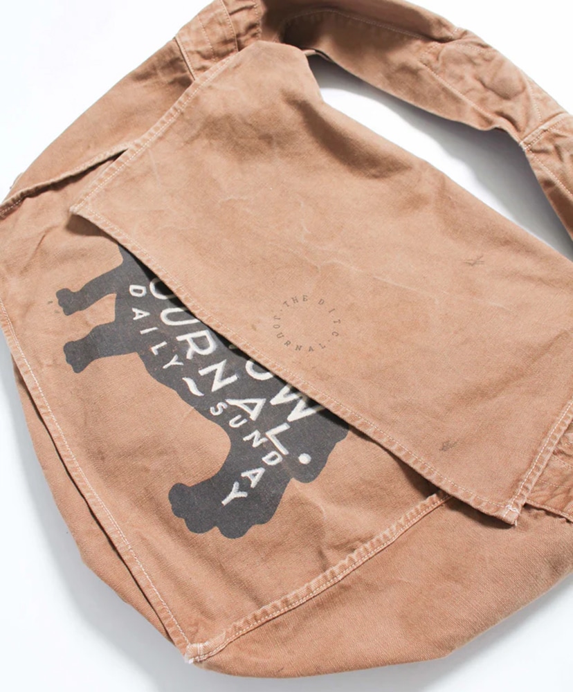 THE BOW WOW JOURNAL Newspaper Bag Aged Brown/ブラウン ONE(MEN)