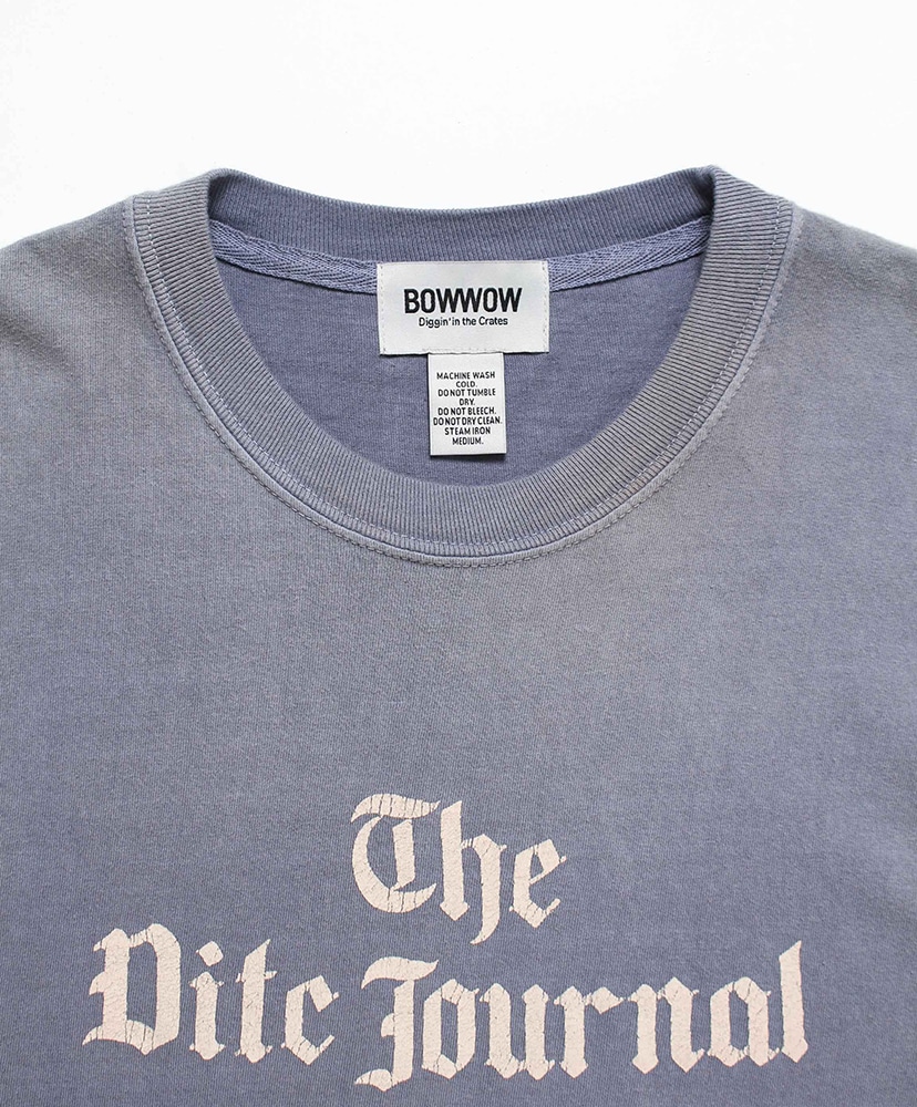 THE DITC Journal Tee Aged(L(MEN) Eggplant/エッグプラント): BOW WOW