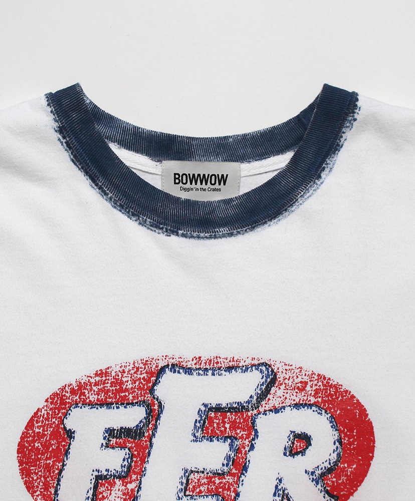 FER Motorsport Trim Tee White×Navy/ホワイト×ネイビー L(MEN)