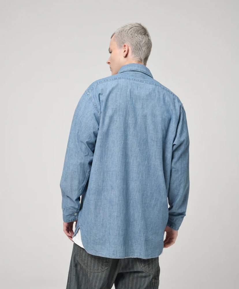Heritage Chambray Shirt Aged Indigo/インディゴ L(MEN)