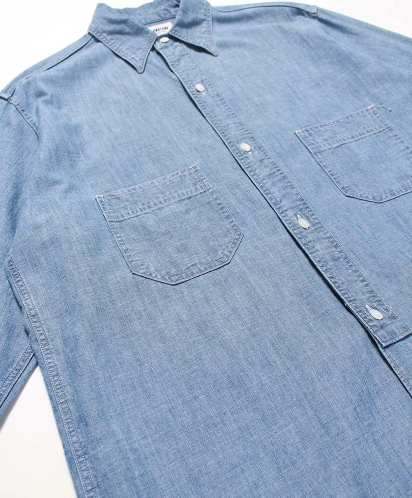 Heritage Chambray Shirt Aged Indigo/インディゴ L(MEN)