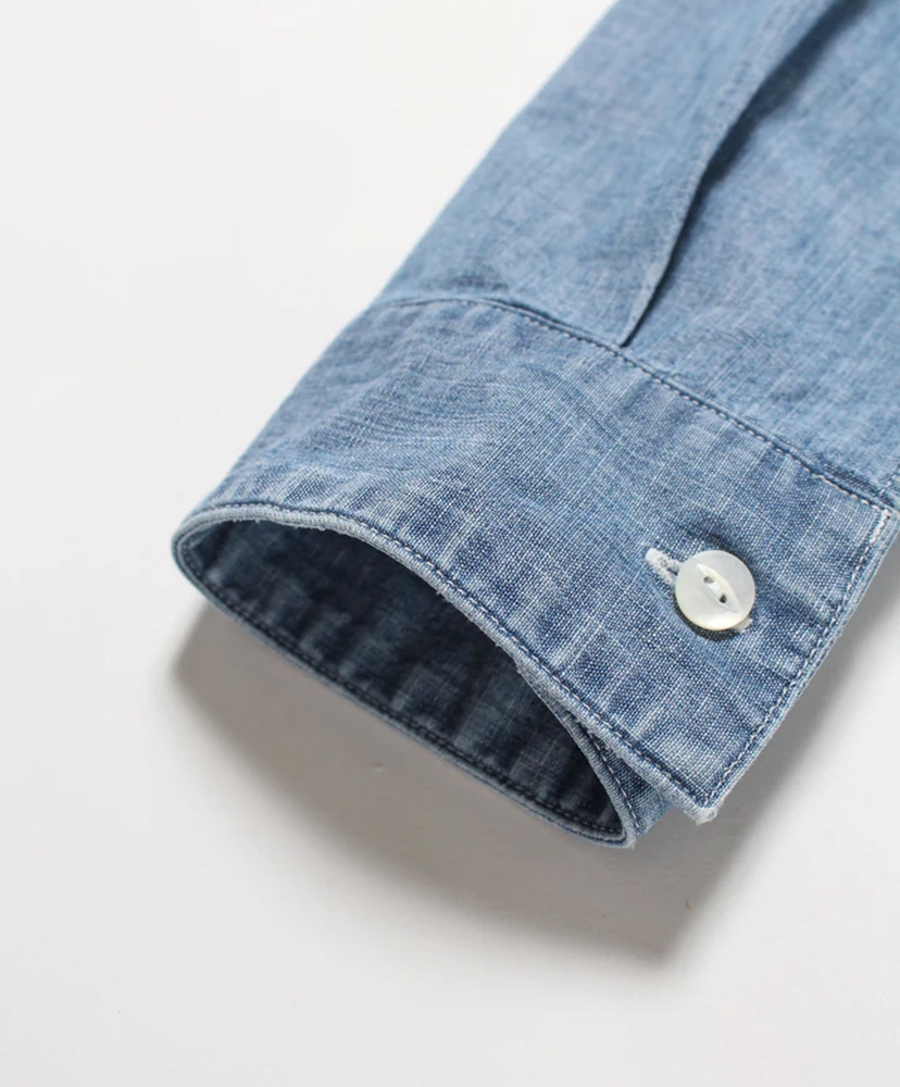 Heritage Chambray Shirt Aged Indigo/インディゴ L(MEN)