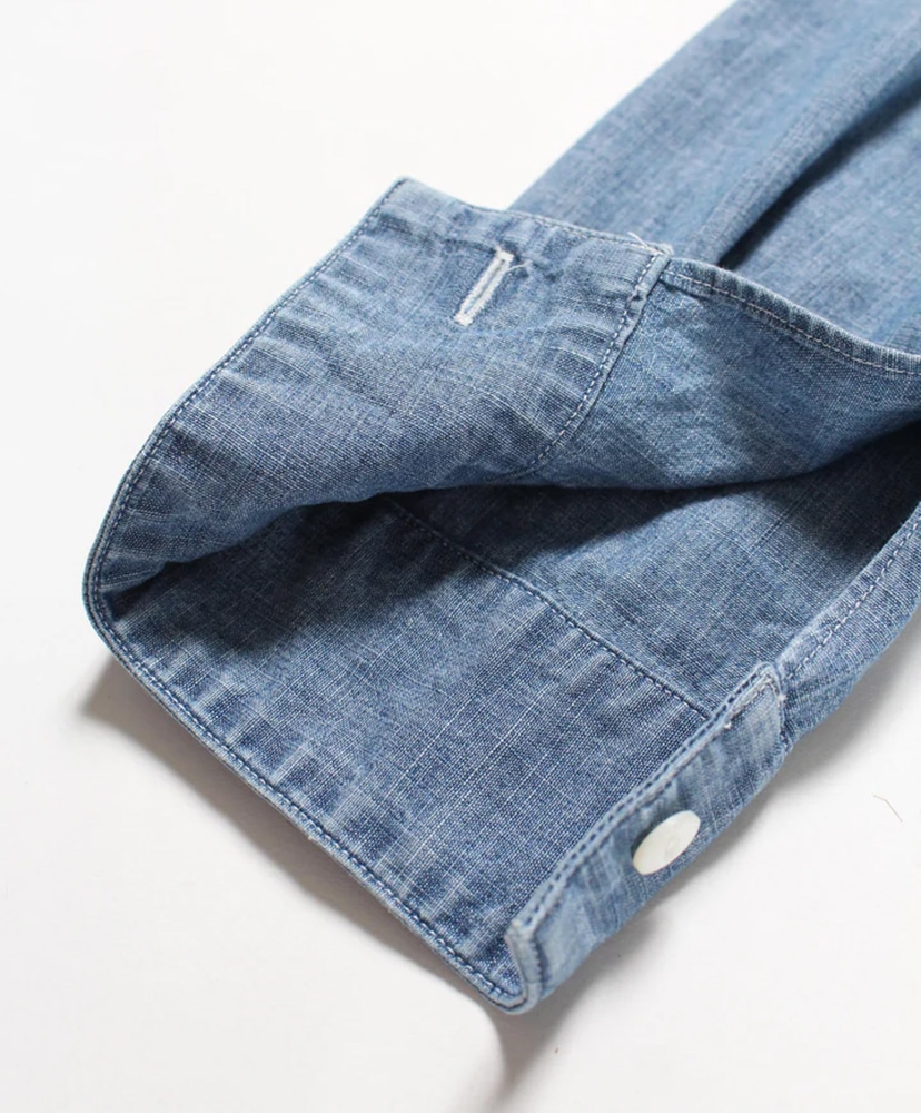 Heritage Chambray Shirt Aged Indigo/インディゴ L(MEN)