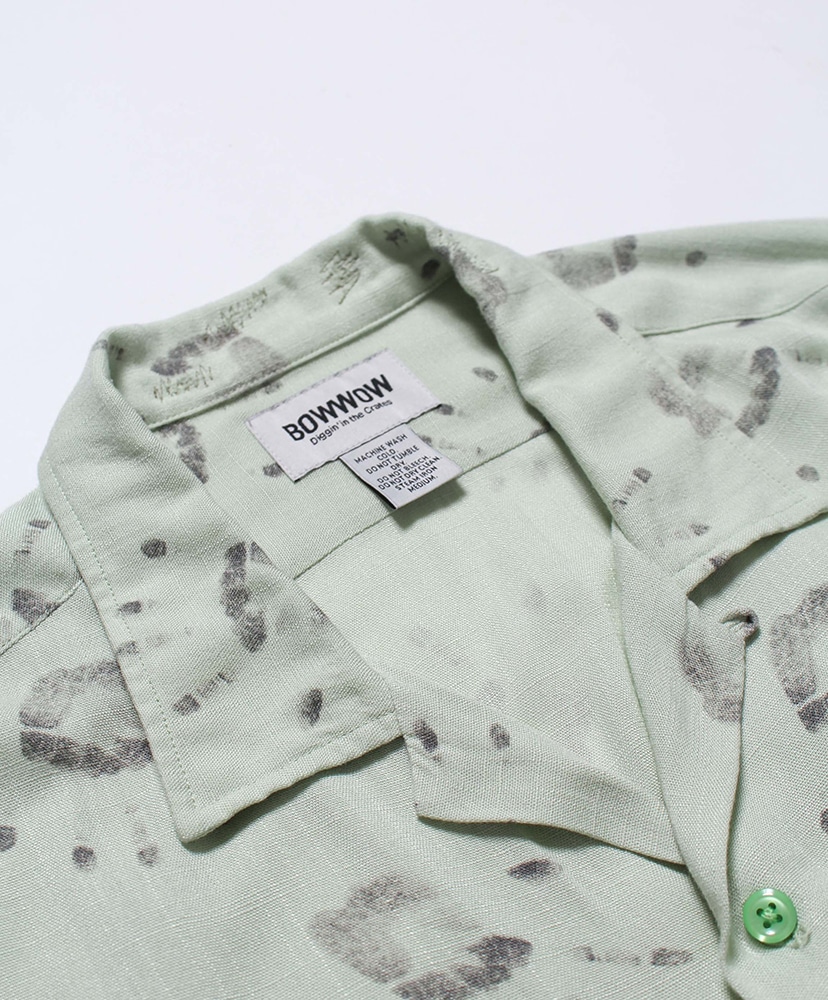 Handprint SS Shirt Aged(L(MEN) L.Green/ライトグリーン): BOW WOW