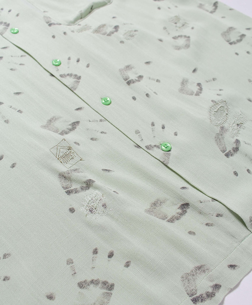 Handprint SS Shirt Aged L.Green/ライトグリーン L(MEN)