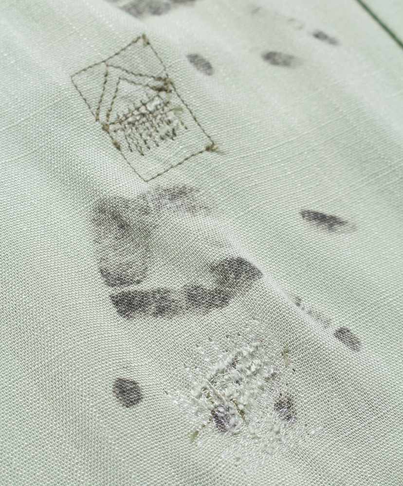 Handprint SS Shirt Aged L.Green/ライトグリーン L(MEN)