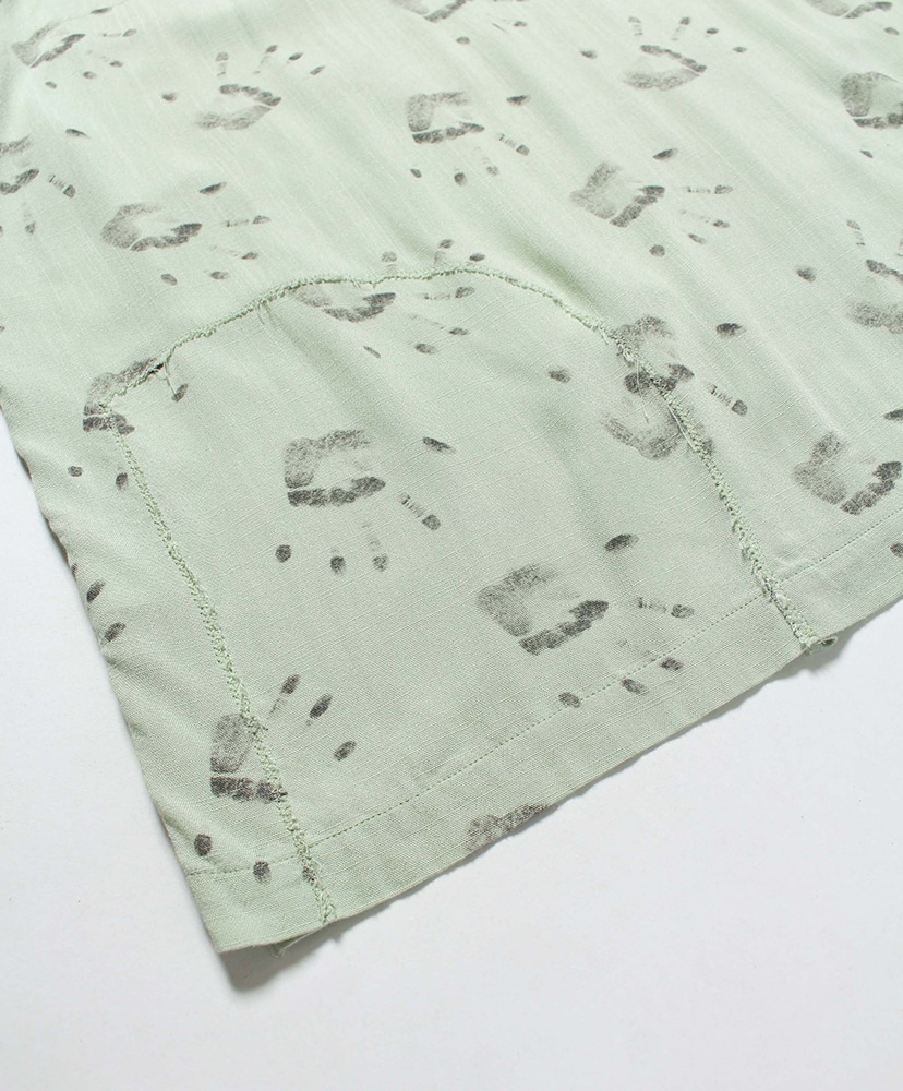 Handprint SS Shirt Aged L.Green/ライトグリーン L(MEN)