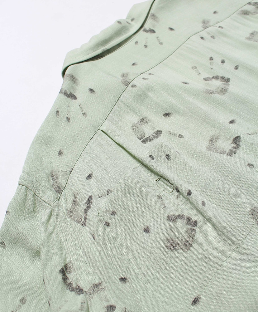 Handprint SS Shirt Aged L.Green/ライトグリーン L(MEN)