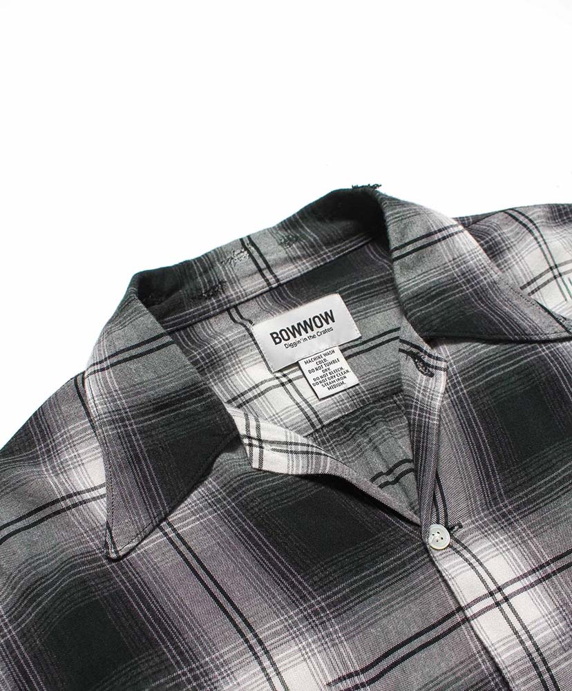 Remade Rayon Plaid Shirt Aged D.Green×White/ダークグリーン×ホワイト L(MEN)