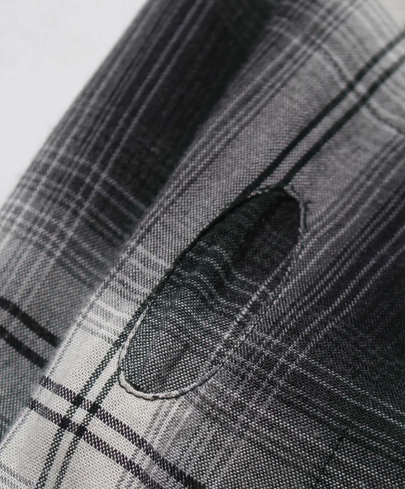 Remade Rayon Plaid Shirt Aged D.Green×White/ダークグリーン×ホワイト L(MEN)