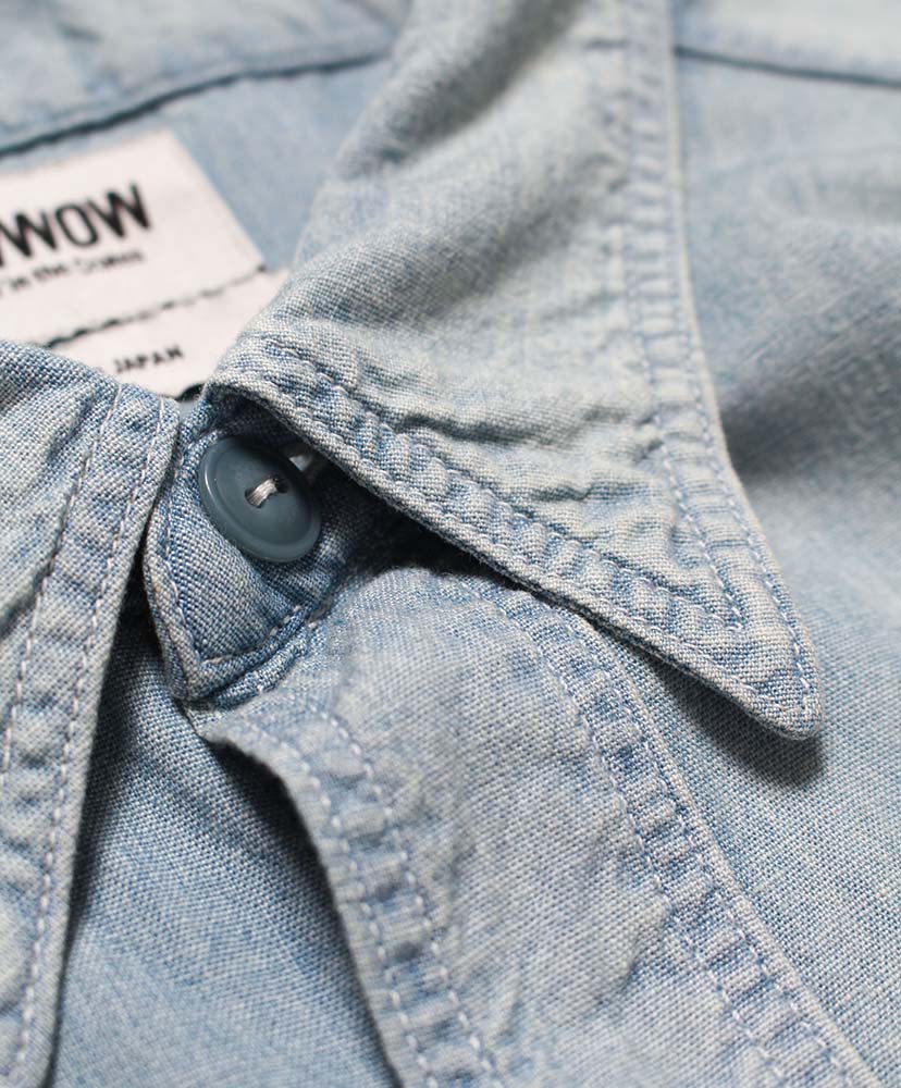 Sketch Zomboo USN Chambray Shirt Aged Indigo/インディゴ L(MEN)