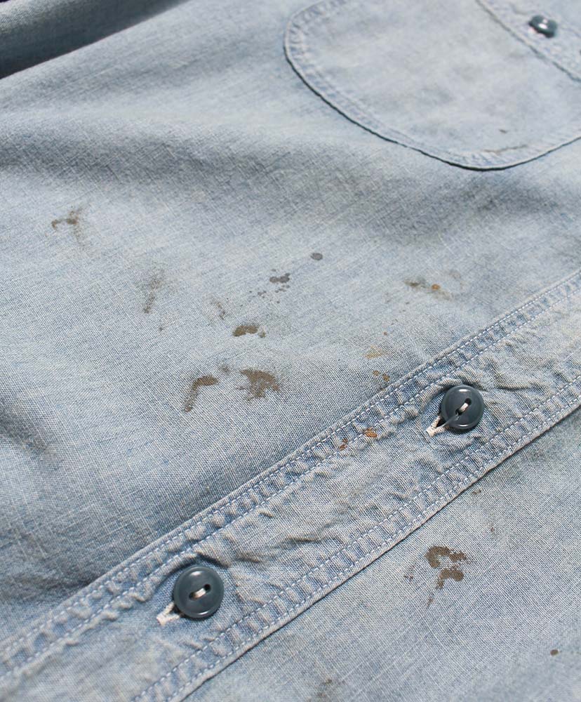 Sketch Zomboo USN Chambray Shirt Aged Indigo/インディゴ L(MEN)