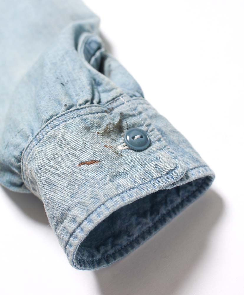 Sketch Zomboo USN Chambray Shirt Aged Indigo/インディゴ L(MEN)