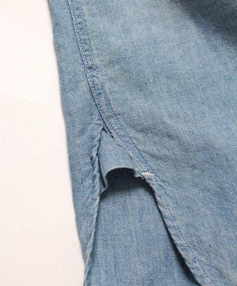 Sketch Zomboo USN Chambray Shirt Aged Indigo/インディゴ L(MEN)