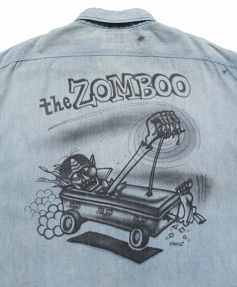 Sketch Zomboo USN Chambray Shirt Aged Indigo/インディゴ L(MEN)