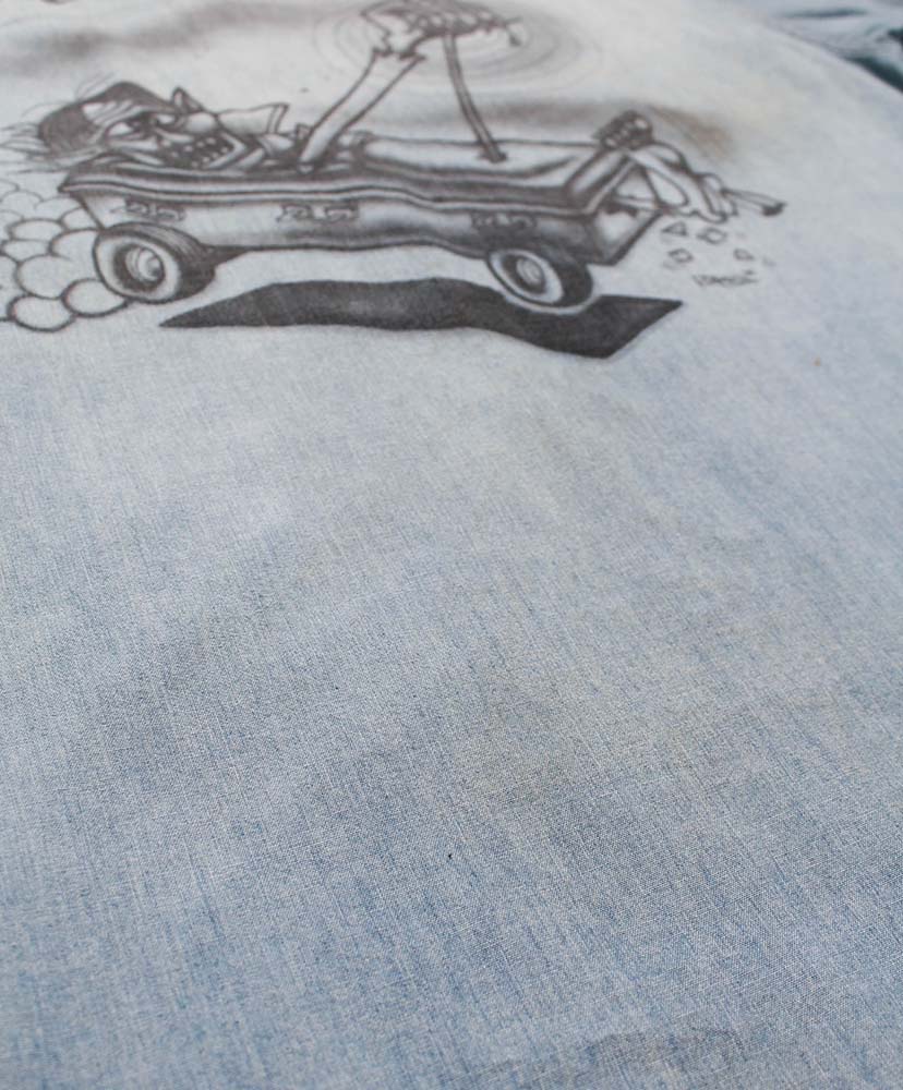 Sketch Zomboo USN Chambray Shirt Aged Indigo/インディゴ L(MEN)