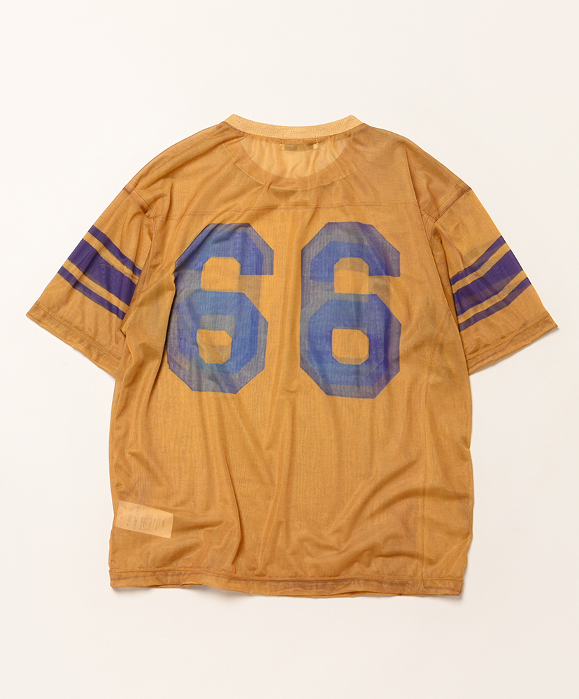Skeleton Printed Football T-shirts Mustard/マスタード 3(MEN)