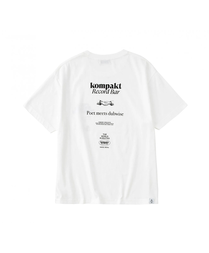 KOMPAKTRECORD BAR+PMD LOOSEFIT T-Shirt White/ホワイト L(MEN)