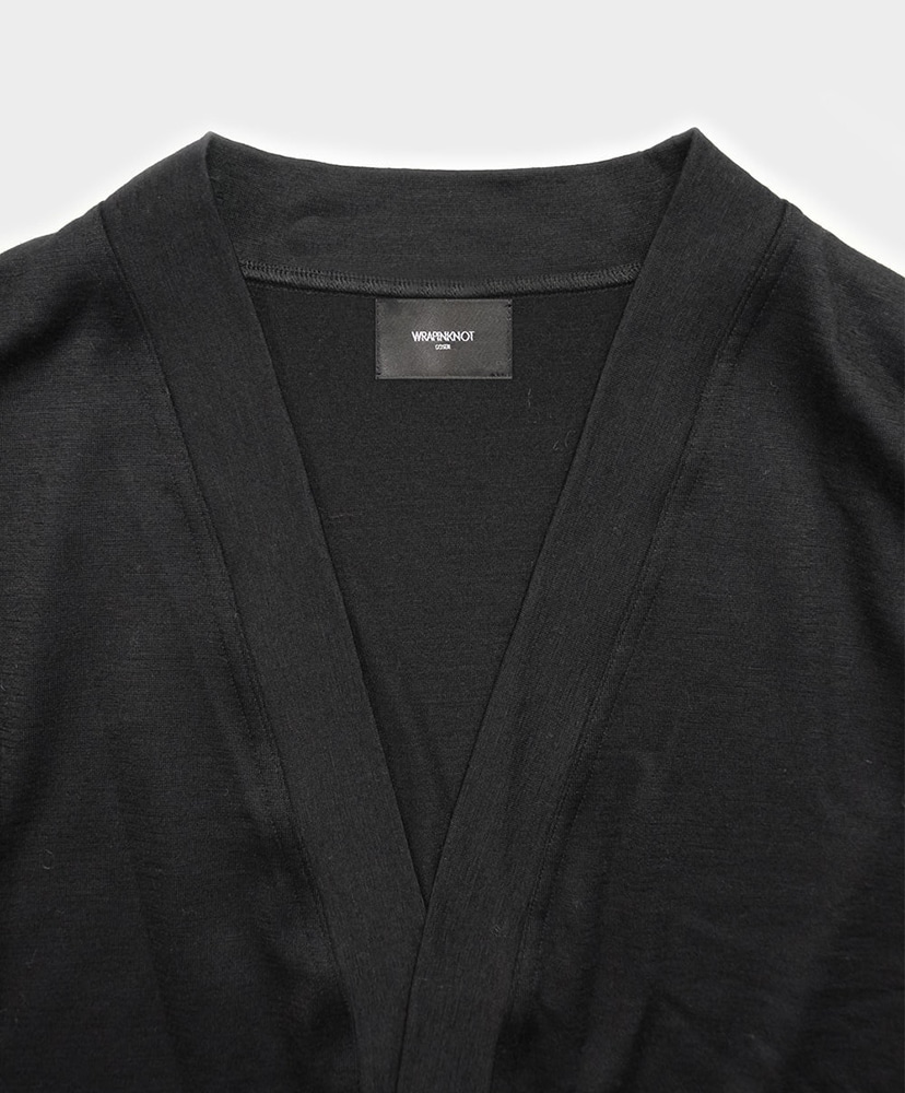 BUTTON-LESS CARDIGAN Black/ブラック 1(MEN)