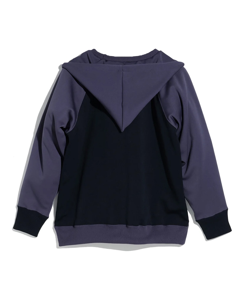 W Face 2 Tone Hoodie Navy×Purple/ネイビー×パープル 3(MEN)