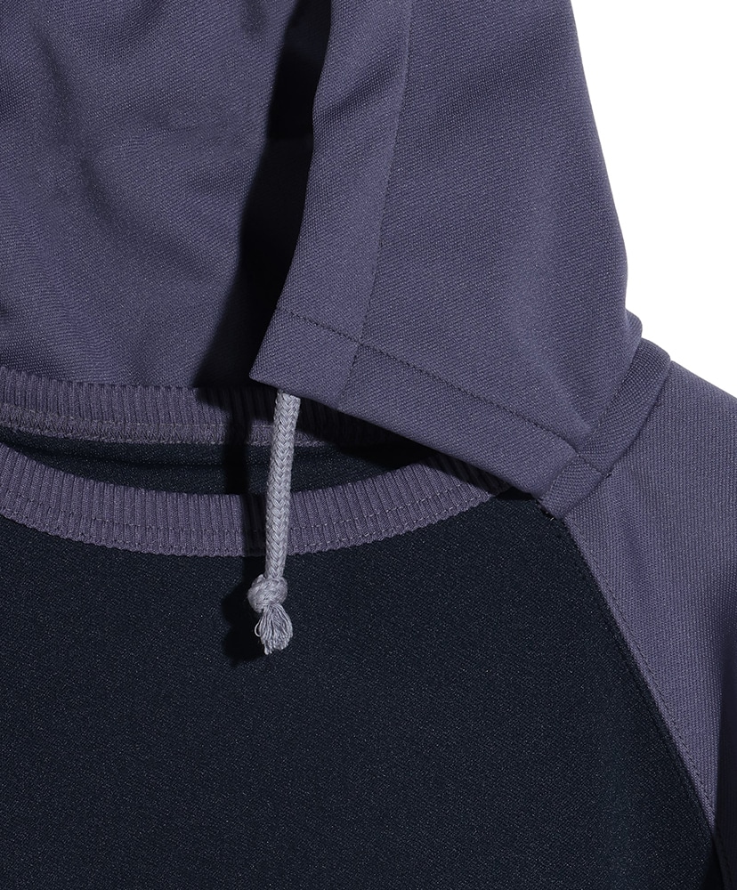 W Face 2 Tone Hoodie Navy×Purple/ネイビー×パープル 3(MEN)