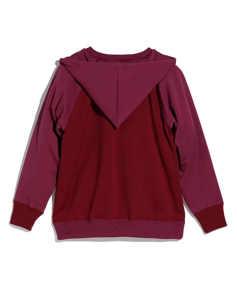 W Face 2 Tone Hoodie Red×Wine/レッド×ワイン 3(MEN)
