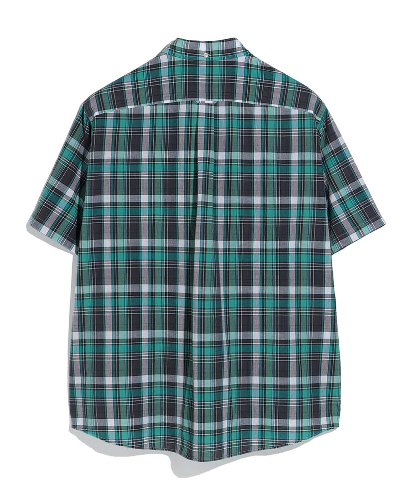 Cotton Madras Check Shirt Turquoise /ターコイズ 2(MEN)