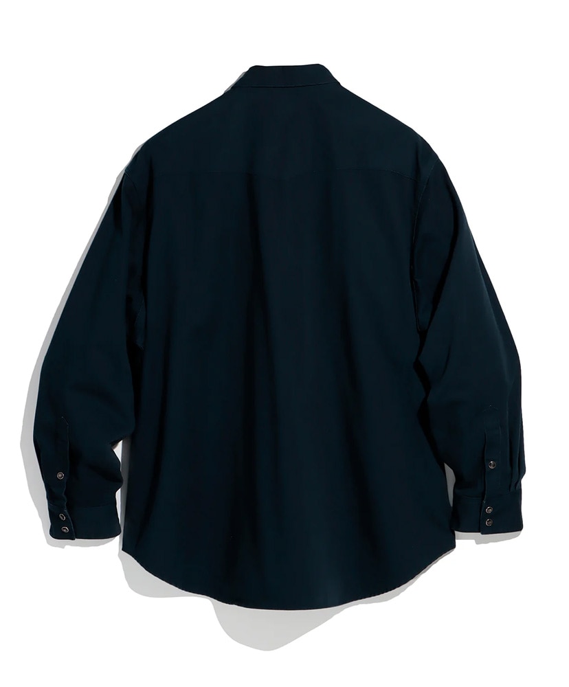 Cotton Herringbone Western Shirt Navy/ネイビー 2(MEN)