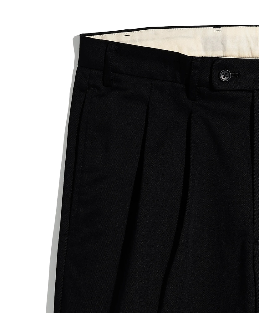 T/C Twill Tuck Trousers Black/ブラック 2(MEN)