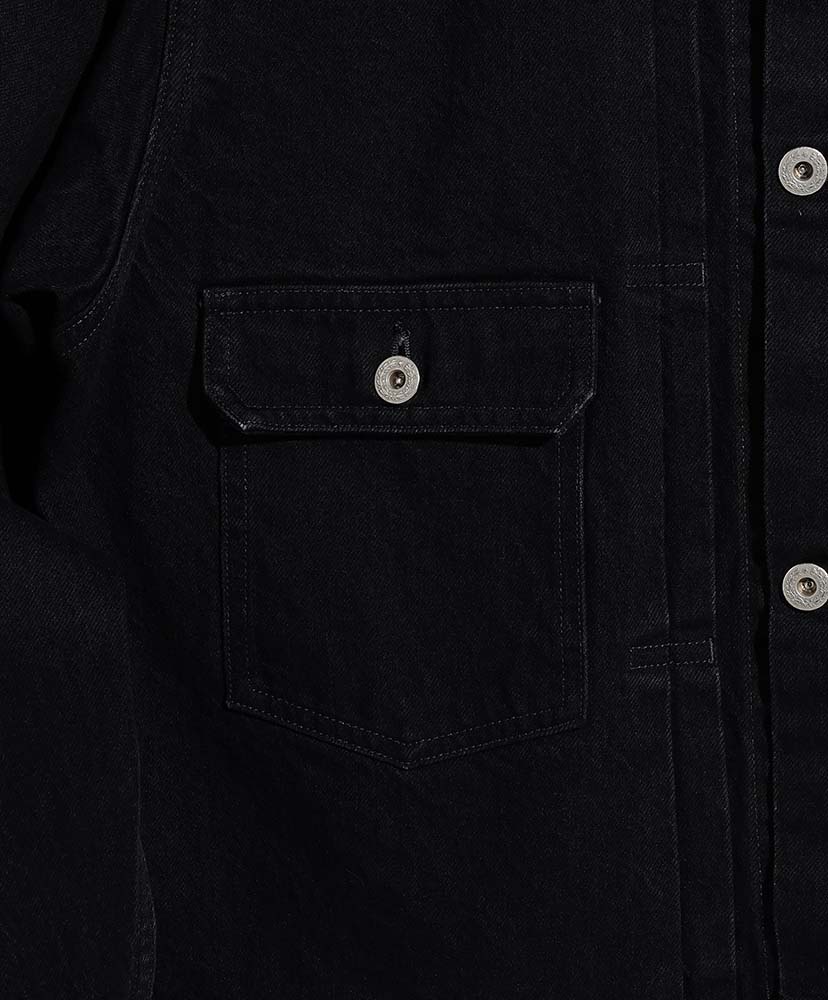 Black Denim Tracker Jacket 1st Type Black/ブラック 48(MEN)