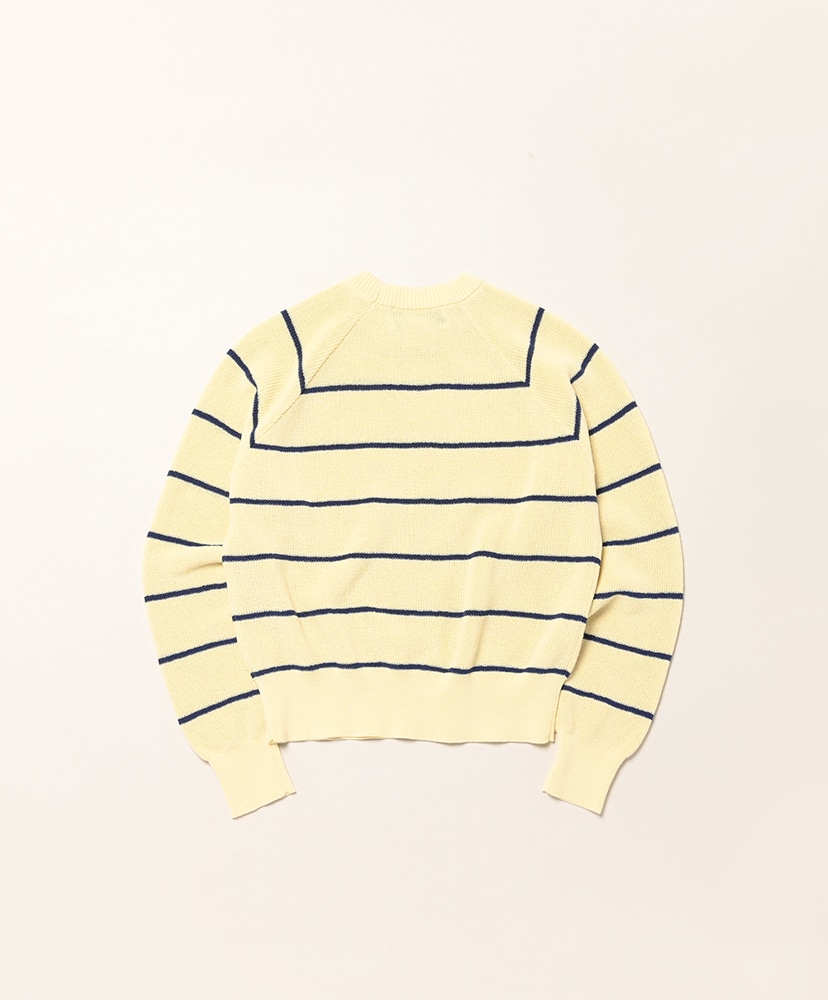 W's Swans Island Sweater Yellow×Navy/イエロー×ネイビー M(WOMEN)