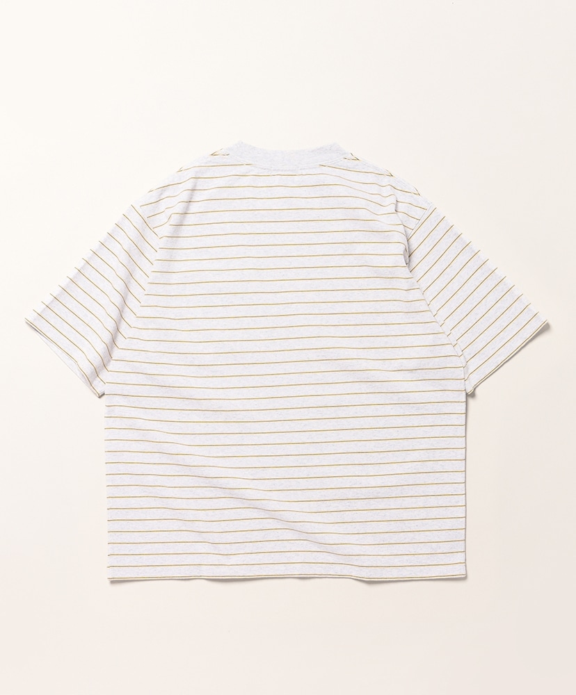 Union Short-Sleeve Striped Tee Birch×Cream/バーチ×クリーム L(MEN)